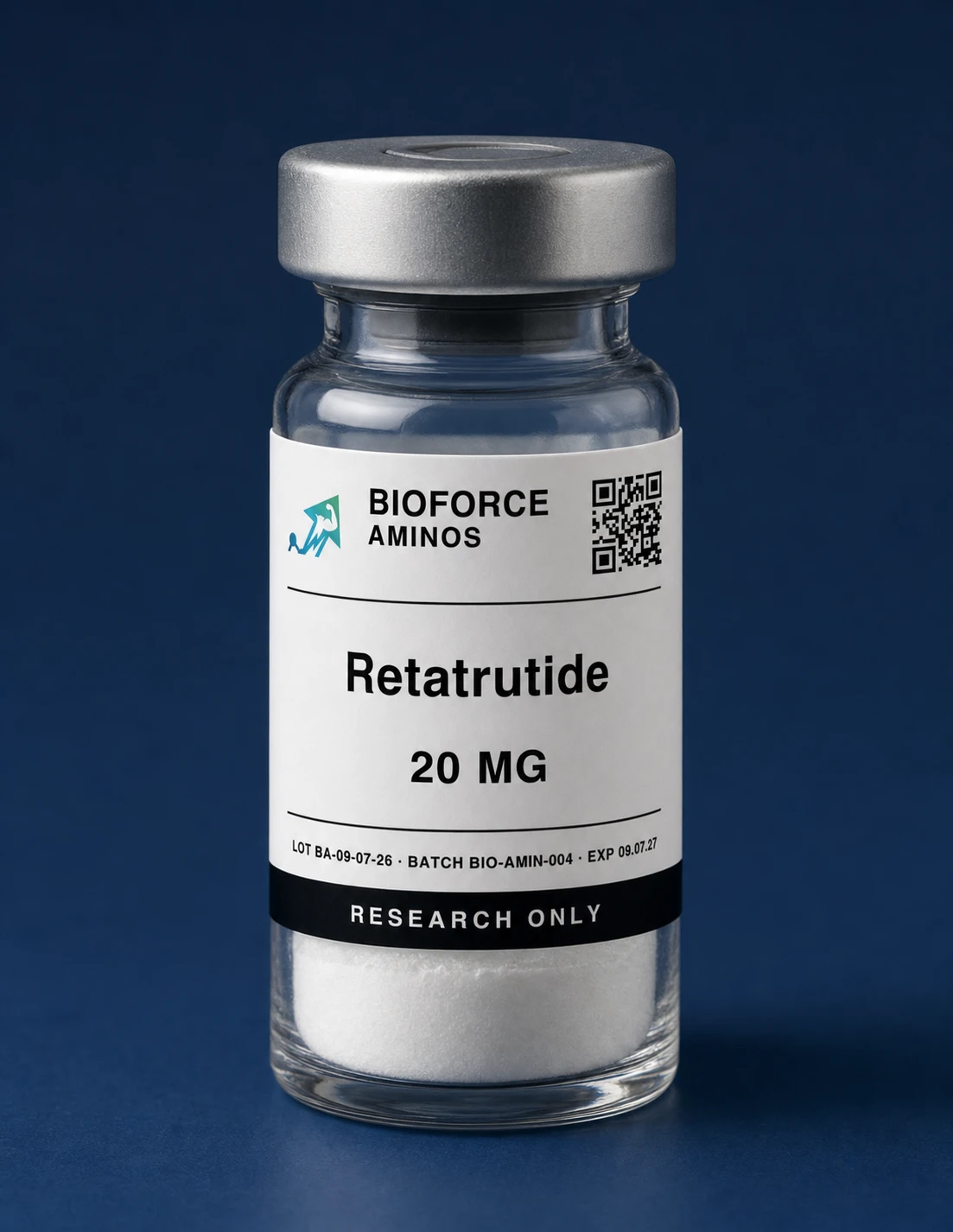 Retatrutide produktillustrasjon fra BioForce Aminos